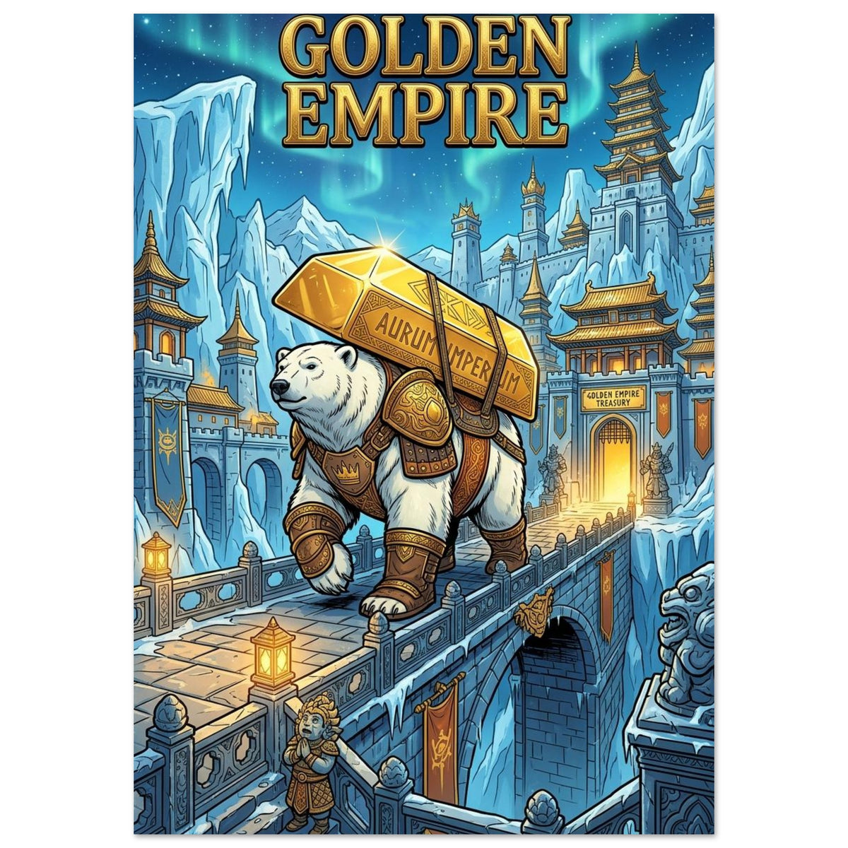 Polar Bear Sovereign Reserve Guardian | Premium Matte Poster A0 (84.1×118.9 cm / 33.1×46.8 in) – Portrait — product image 1