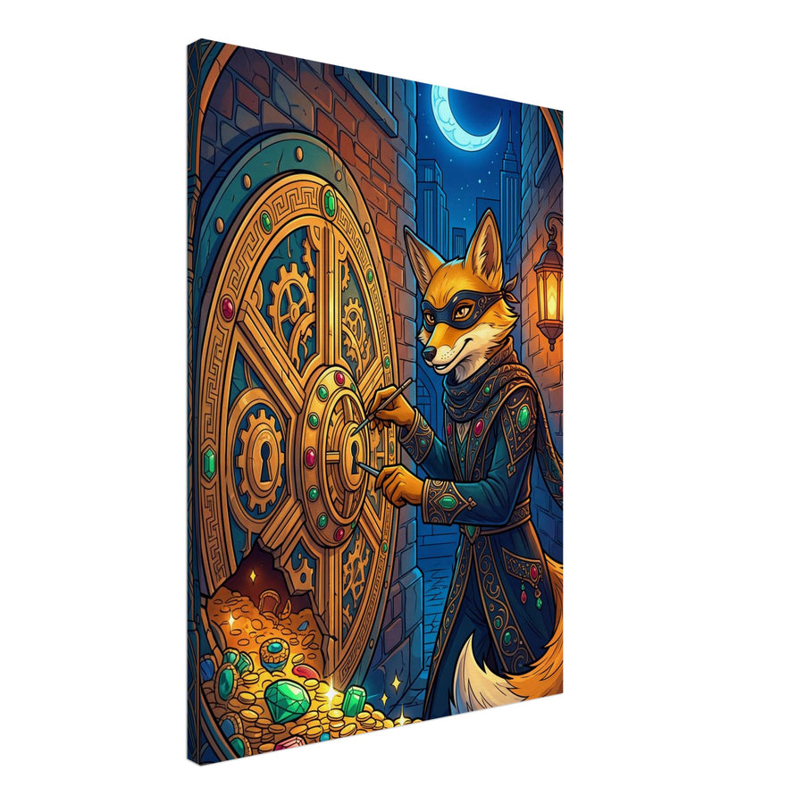 Fox Vault Heist | Canvas 50×70 cm (20×28 in) – Portrait — product image 1