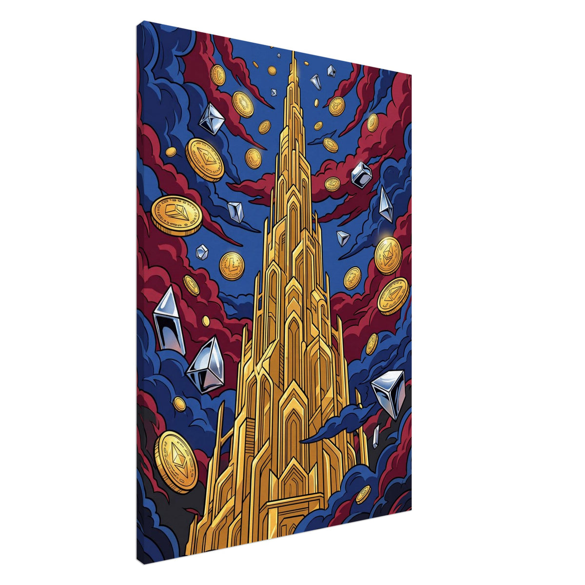 Vertical Ascension | Canvas 70×100 cm (28×40 in) – Portrait — product image 1