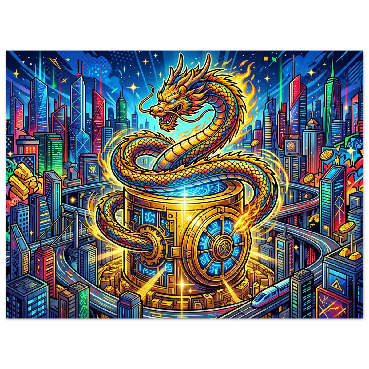 Golden Vault Palace | Foam 60×80 cm (24×32 in) – Landscape — product image 1