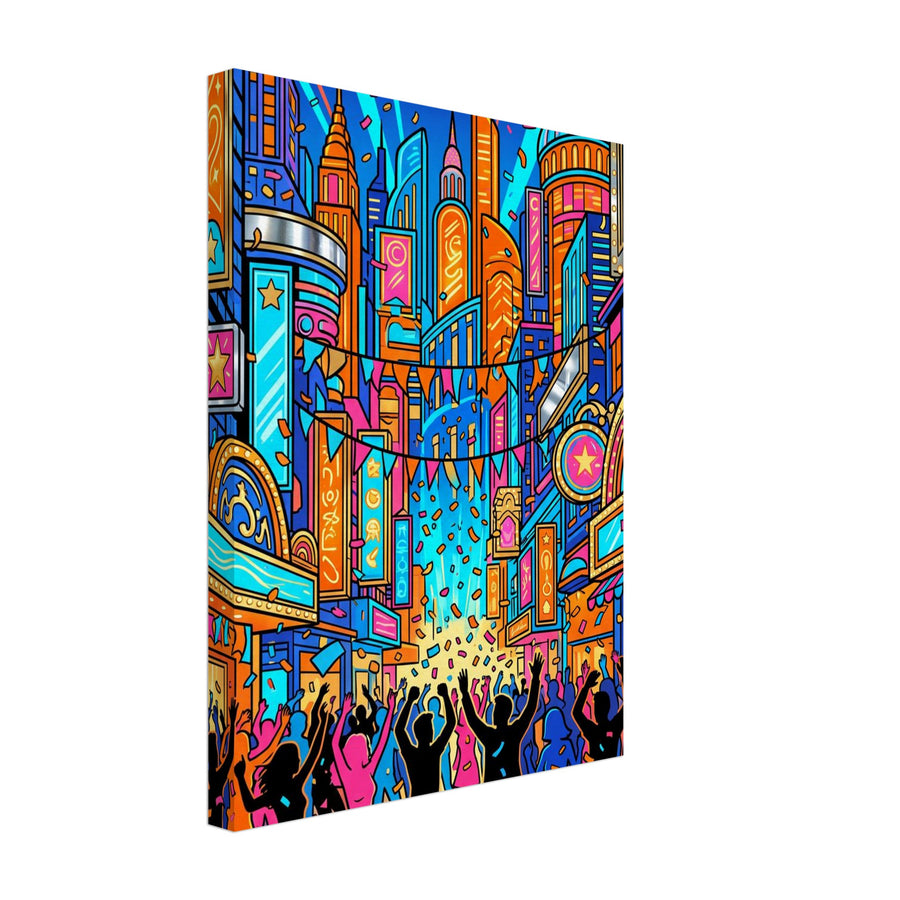 Streetbeat Confetti | Canvas 30×40 cm (12×16 in) – Portrait — product image 1