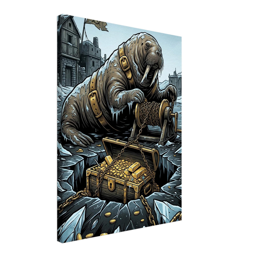 Walrus Polar Bullion Salvager | Canvas 45×60 cm (18×24 in) – Portrait — product image 1