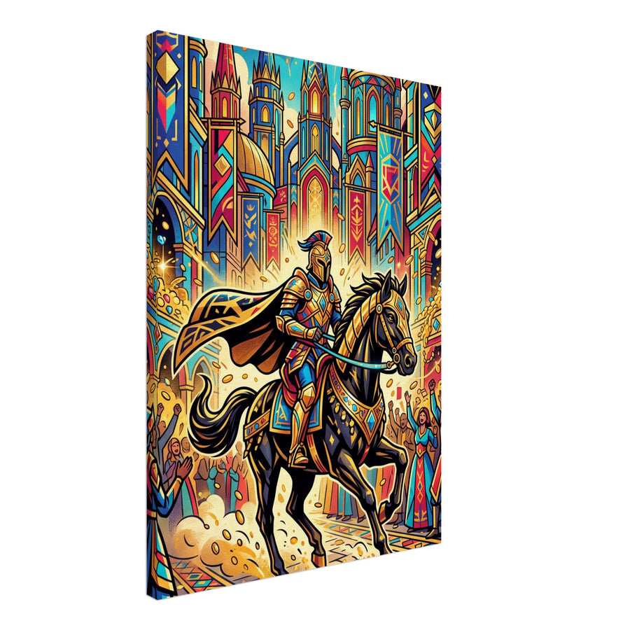 Golden Vault Messenger | Canvas 50×70 cm (20×28 in) – Portrait — product image 1