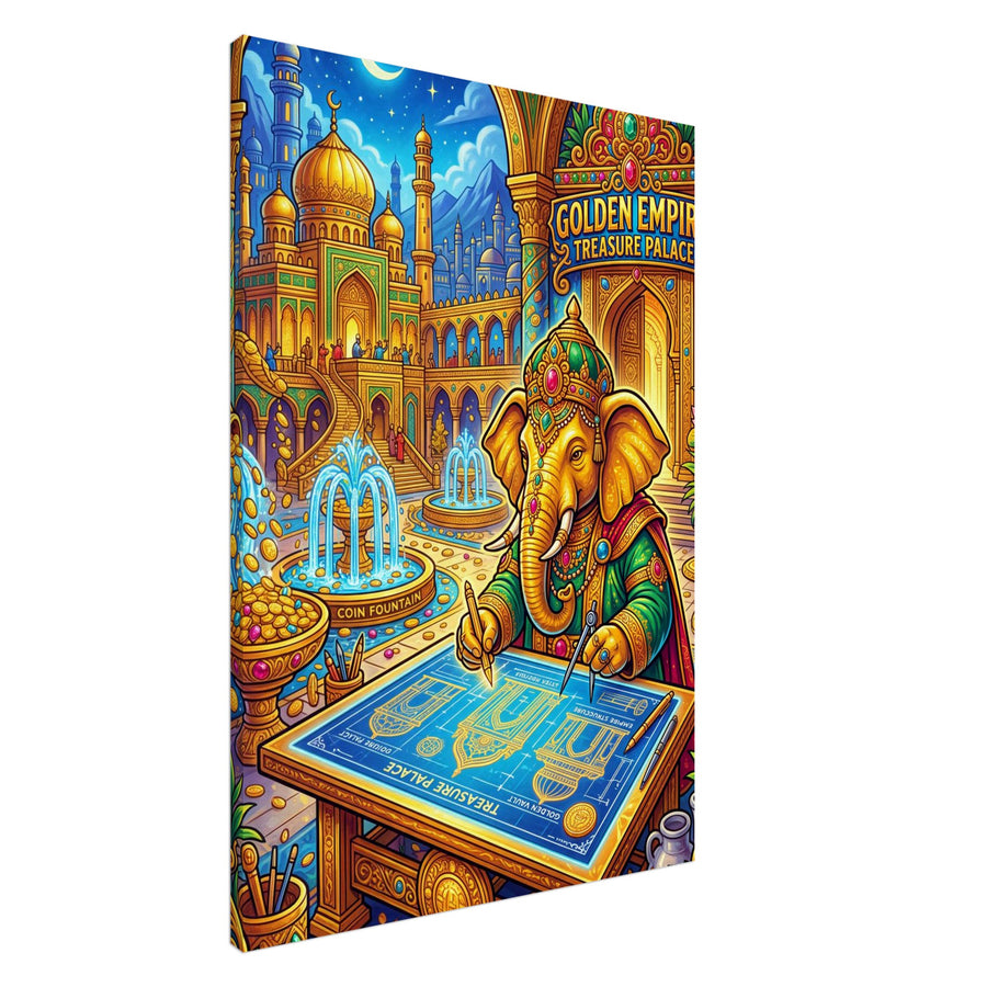 Golden Vault Architect | Canvas 70×100 cm (28×40 in) – Portrait — product image 1