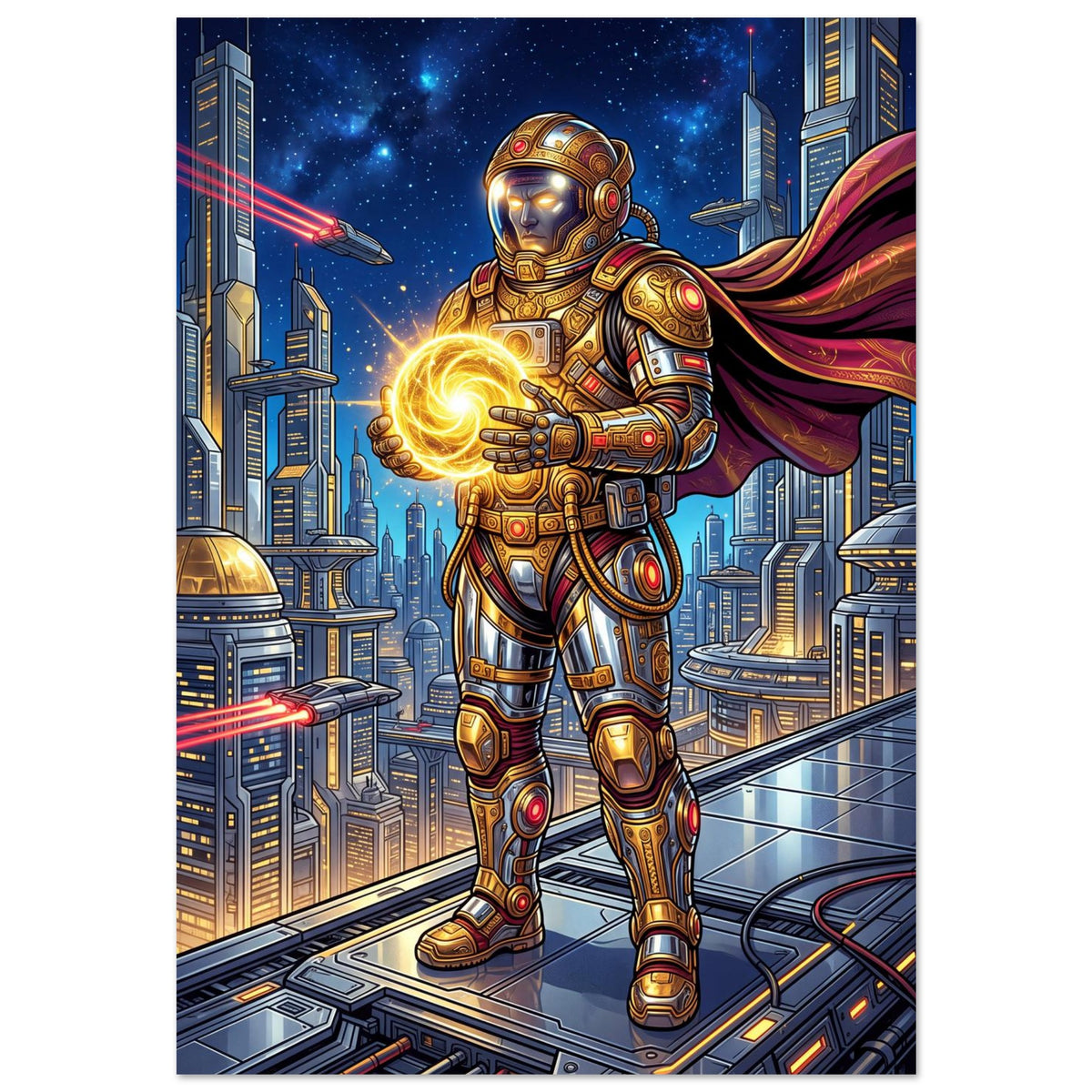 Future Fortune | Aluminium 70×100 cm (28×40 in) – Portrait — product image 1
