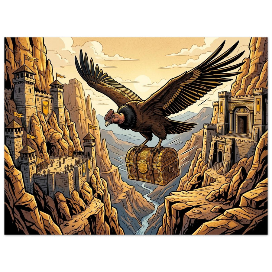 Condor Canyon Treasury Courier | Foam 60×80 cm (24×32 in) – Landscape — product image 1