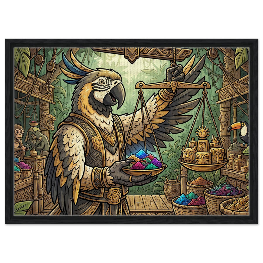Golden Vault 005 | Framed Canvas 50×70 cm (20×28 in) – Landscape — product image 1