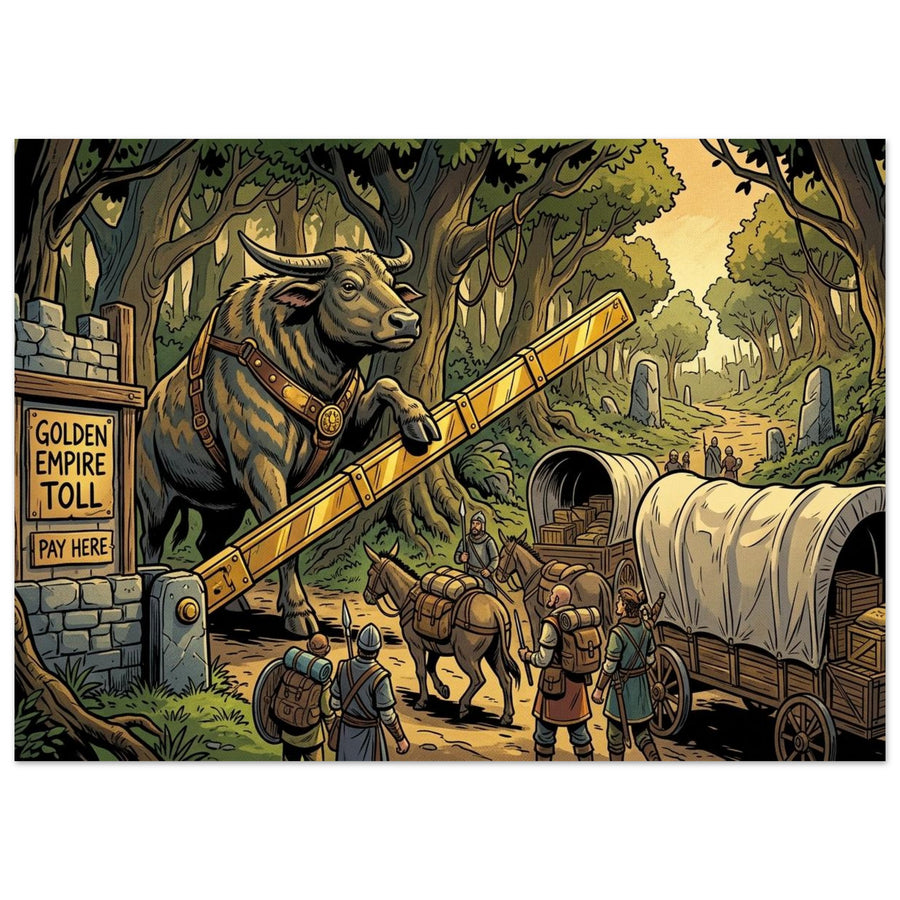 Anoa Forest Trade Tollkeeper | Aluminium 50×70 cm (20×28 in) – Landscape — product image 1