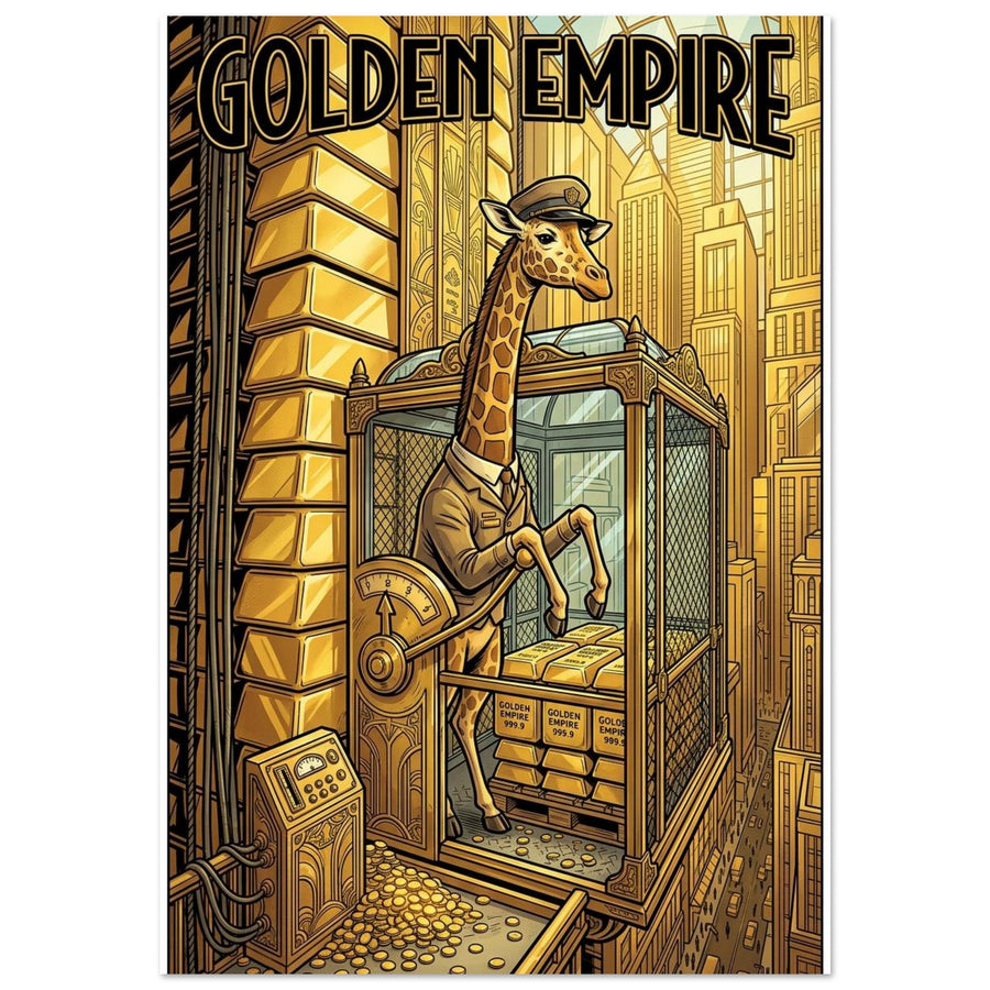 Giraffe High-Rise Bullion Elevator Operator | Premium Matte Poster 70×100 cm (28×40 in) – Portrait — product image 1