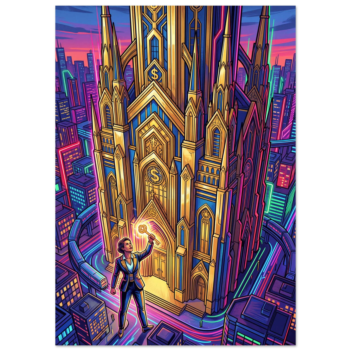 Golden Convoy Queen | Premium Matte Paper Poster A0 (84.1×118.9 cm / 33.1×46.8 in) – Portrait — product image 1