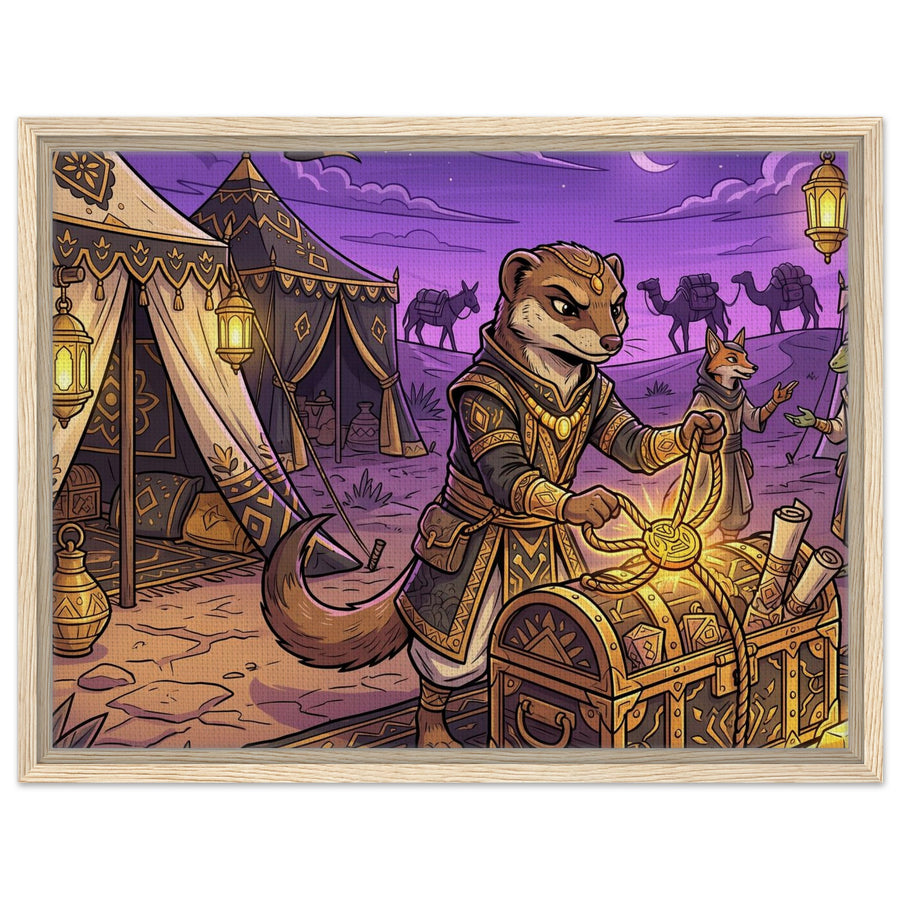Gold Market Strategist | Framed Canvas 45×60 cm (18×24 in) – Landscape — product image 1