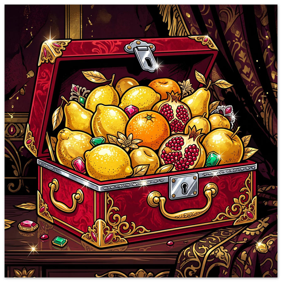 Luxury Fruit Vault | Foam 50×50 cm (20×20 in) – Square — product image 1