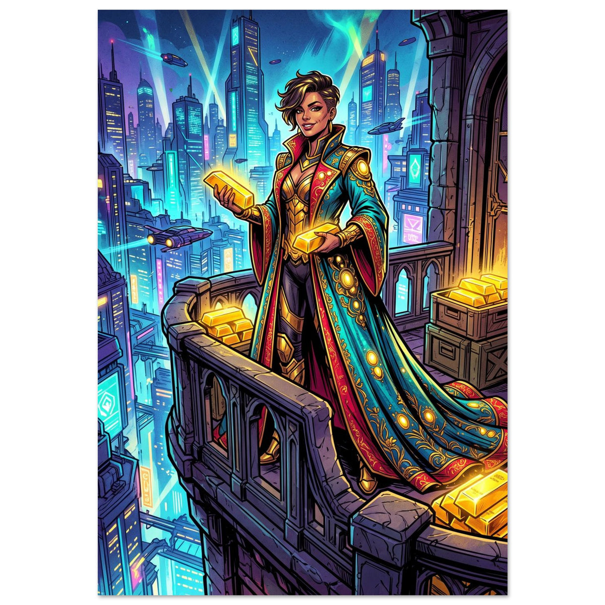 Gold Smuggler Queen | Premium Matte Paper Poster 70×100 cm (28×40 in) – Portrait — product image 1