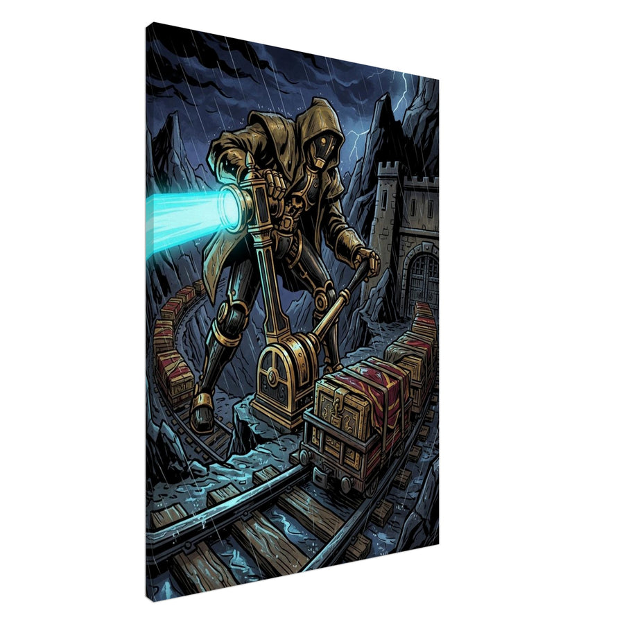 Antique Railway Signalman Bullion Dispatcher | Canvas 70×100 cm (28×40 in) – Portrait — product image 1