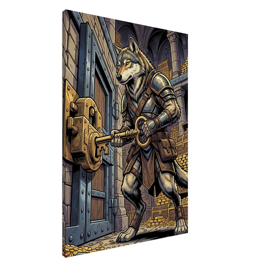 Wolf Fortress Treasurer | Canvas 70×100 cm (28×40 in) – Portrait — product image 1