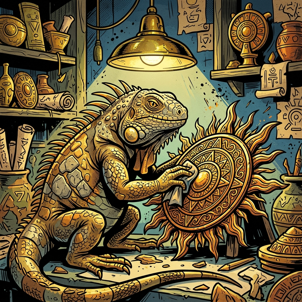 Iguana Golden Relic Restorer artwork